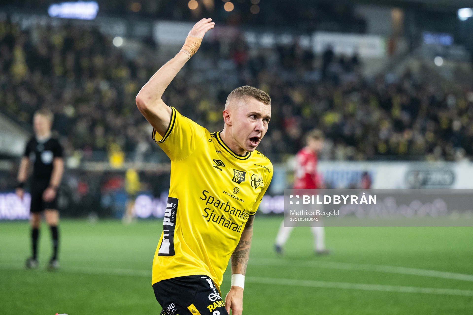 Elfsborgs Sebastian Holmen jublar