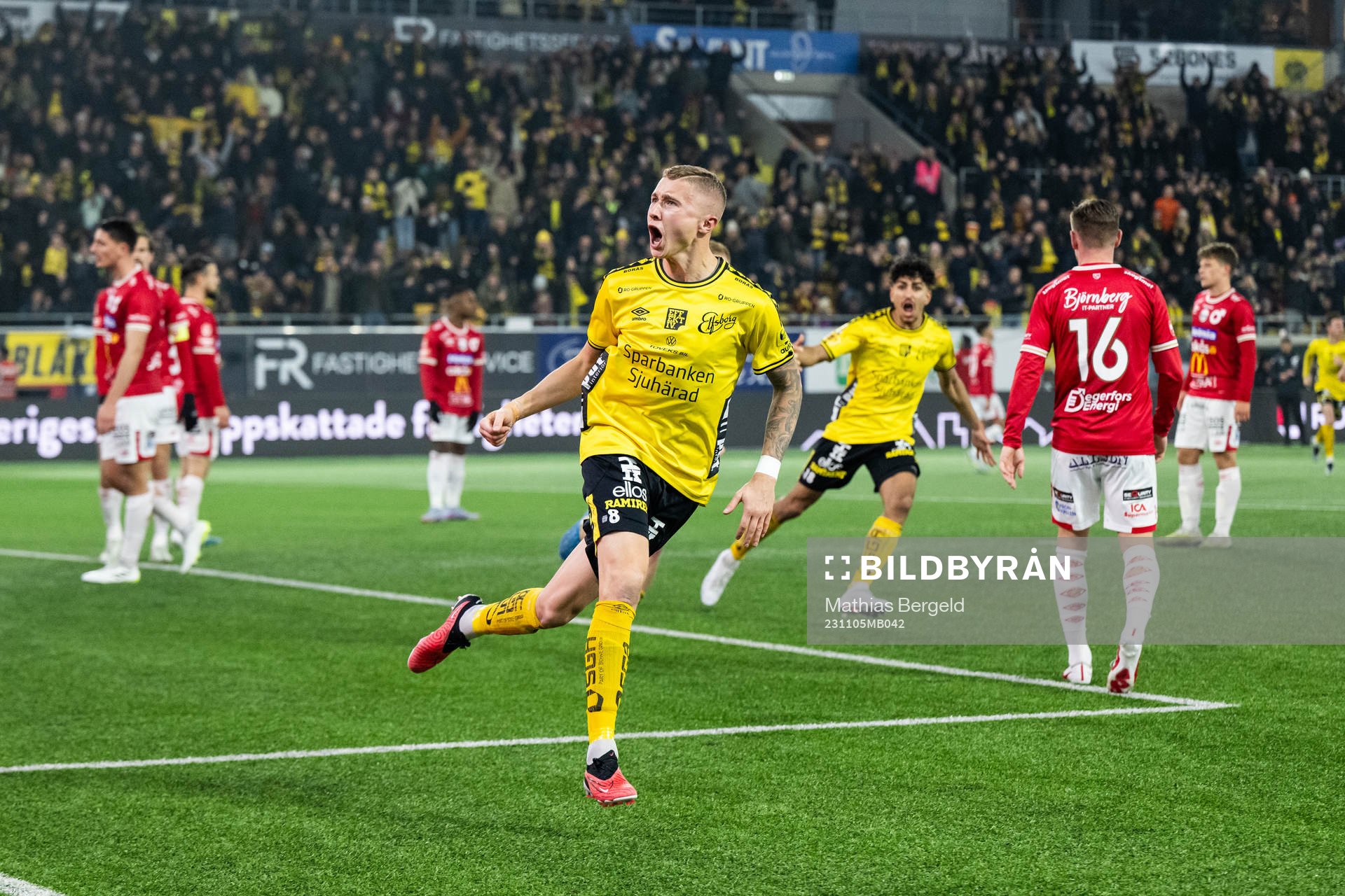 Elfsborgs Sebastian Holmen jublar