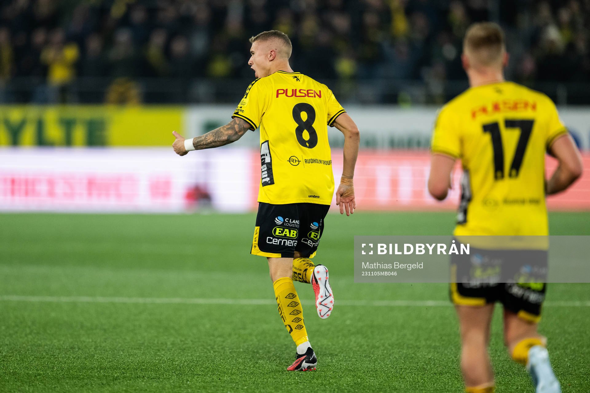 Elfsborgs Sebastian Holmen jublar