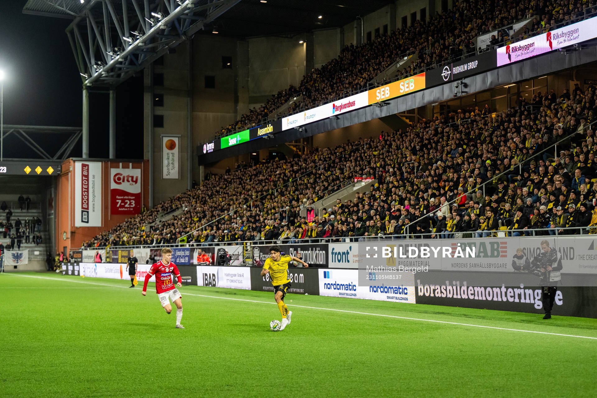 Degerfors Hugo Bolin och Elfsborgs Ahmed Qasem