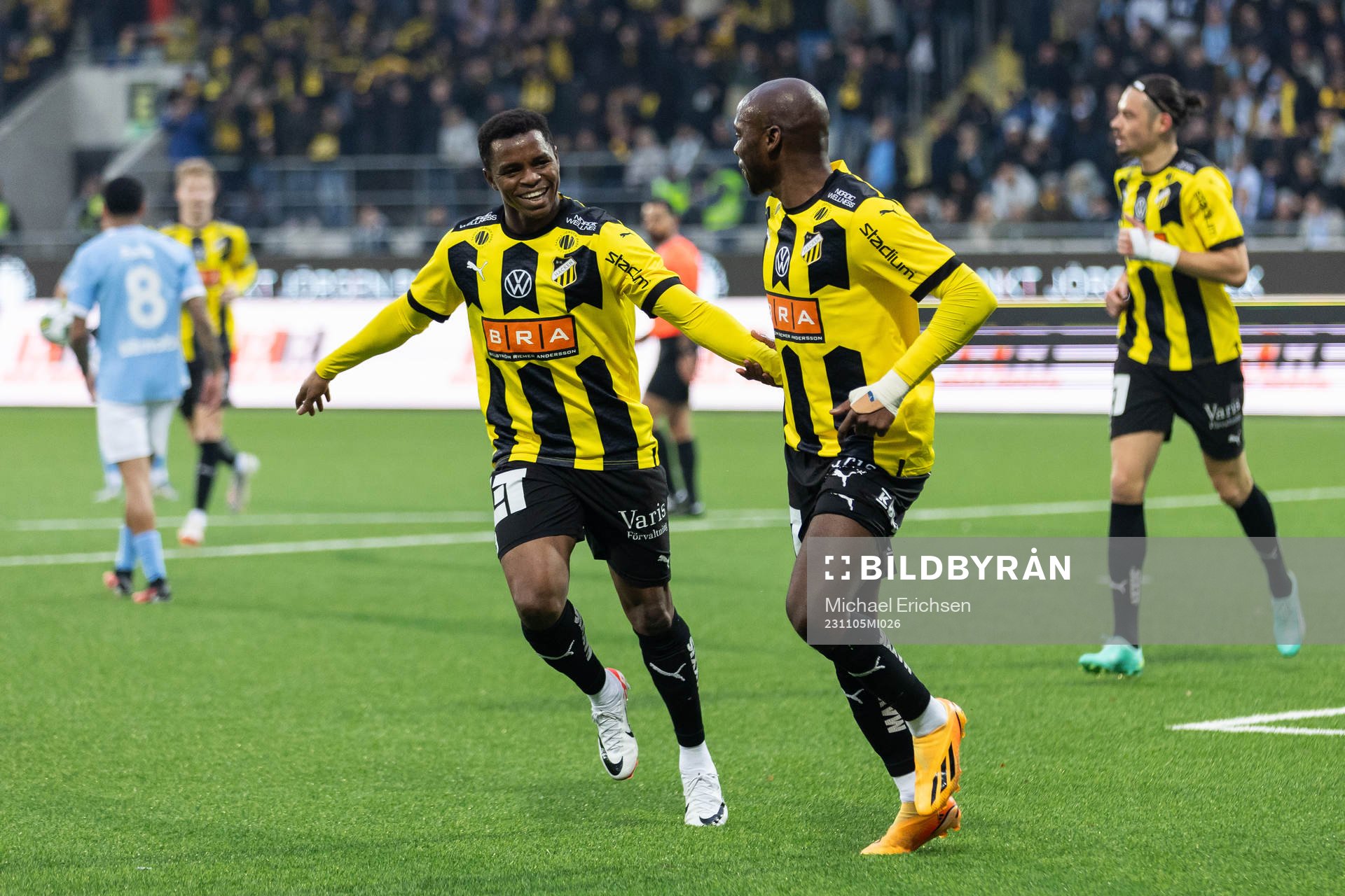 Häckens Edward Chilufya jublar