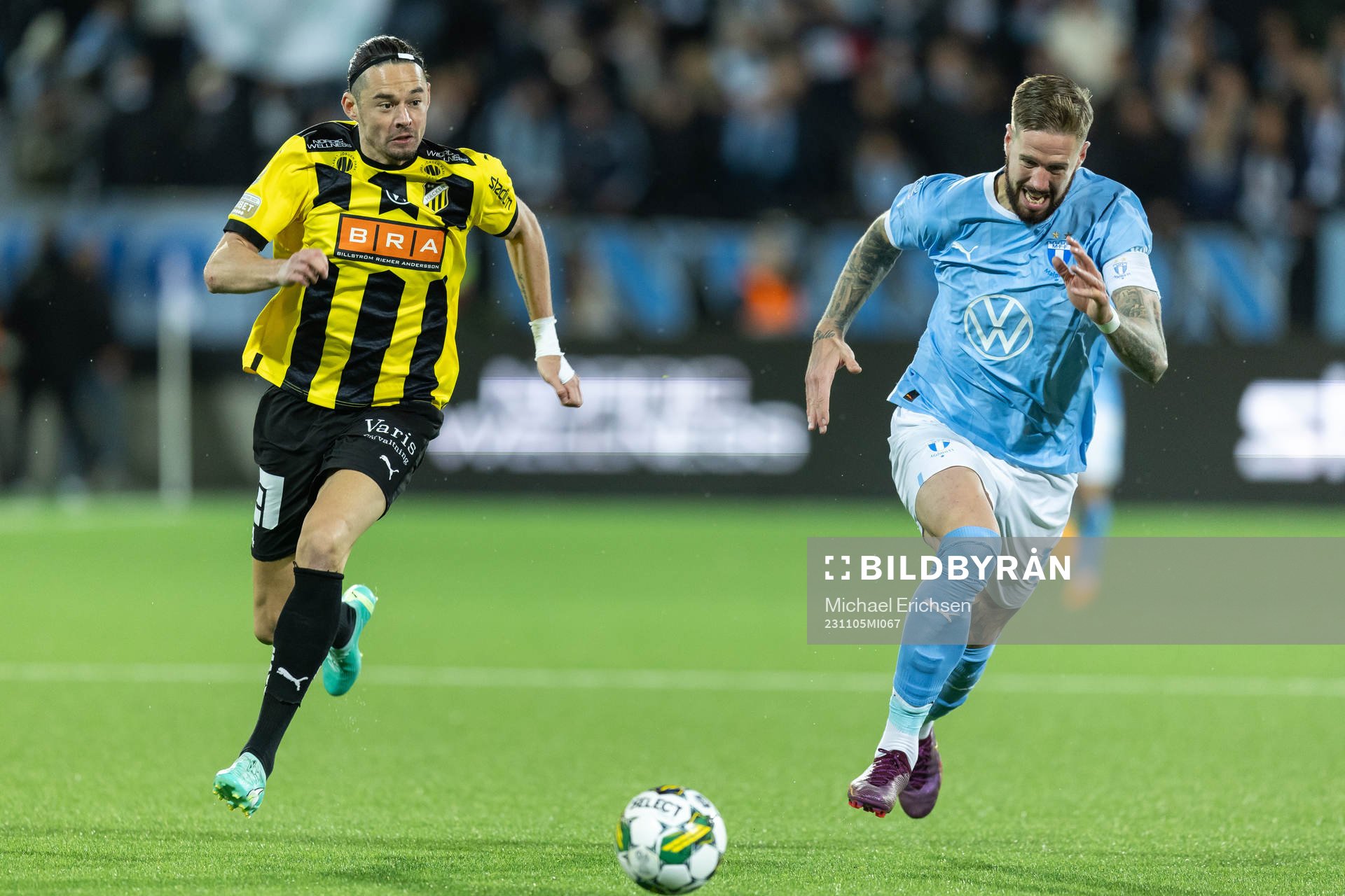 Häckens Amor Layouni och Malmö FFs Pontus Jansson