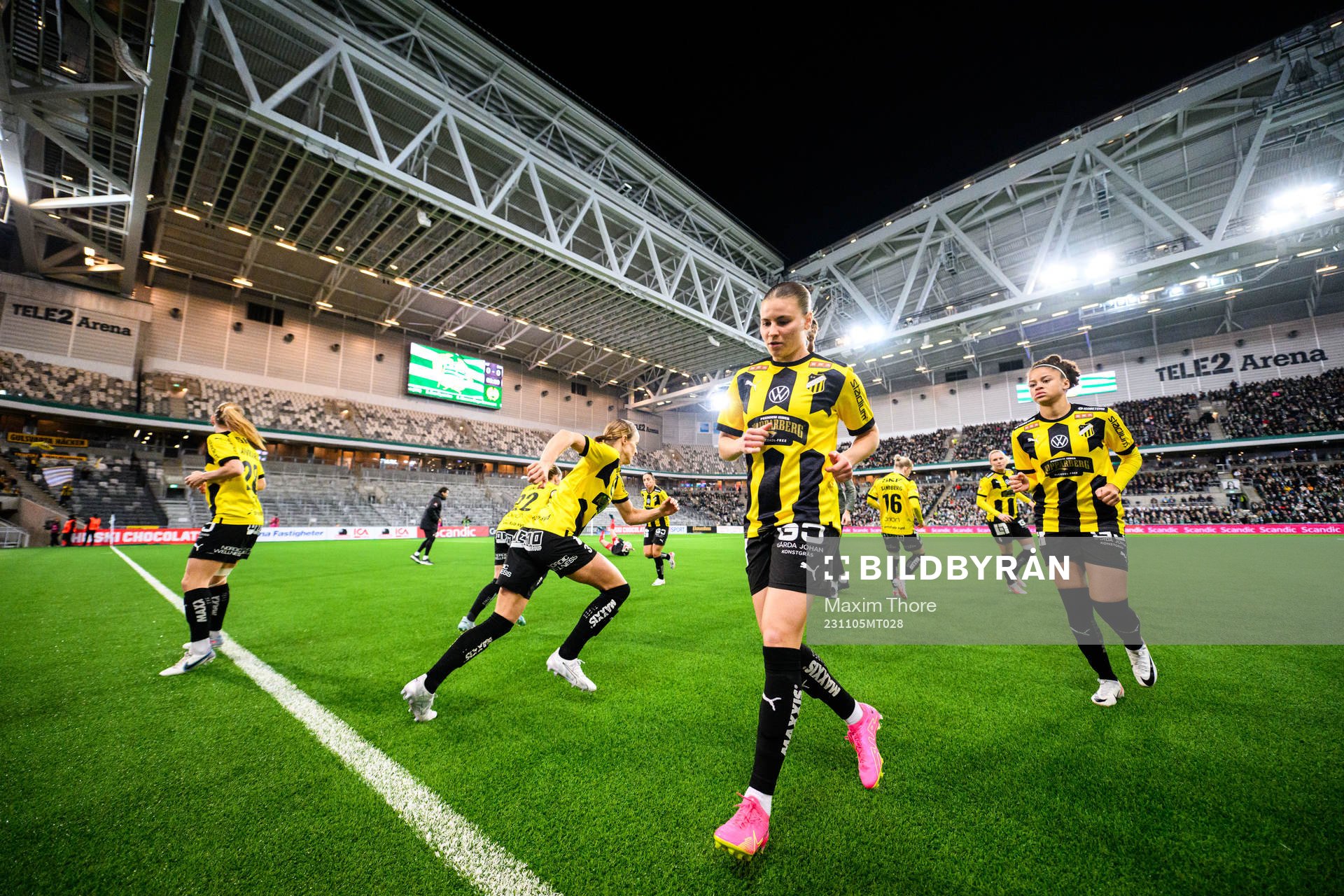 under fotbollsmatchen i Damallsvenskan mellan Hammarby och