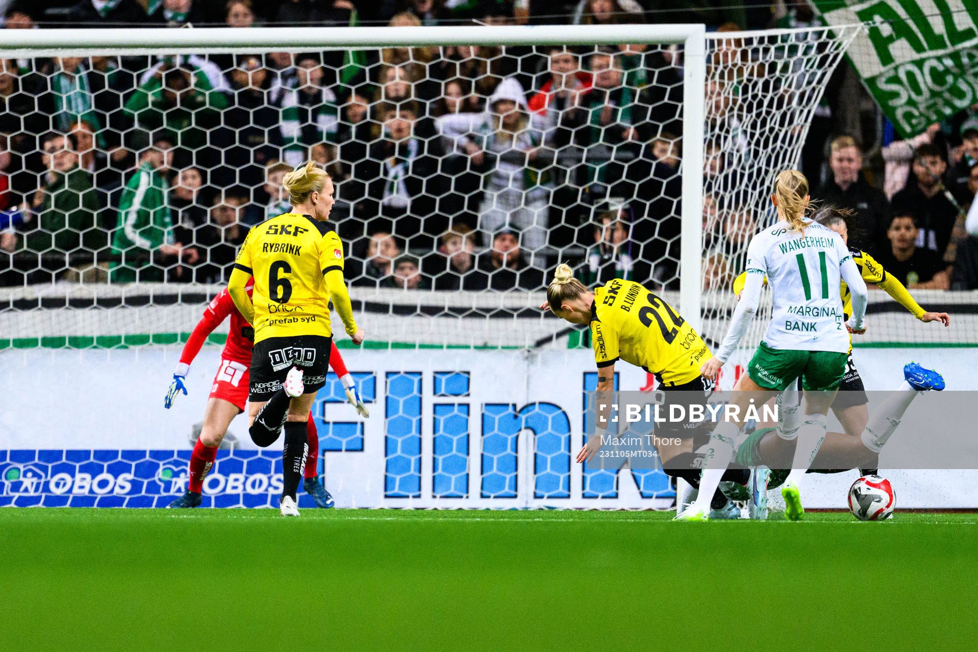 Häckens Marika Bergman Lundin och Hammarbys Madelen Janogy