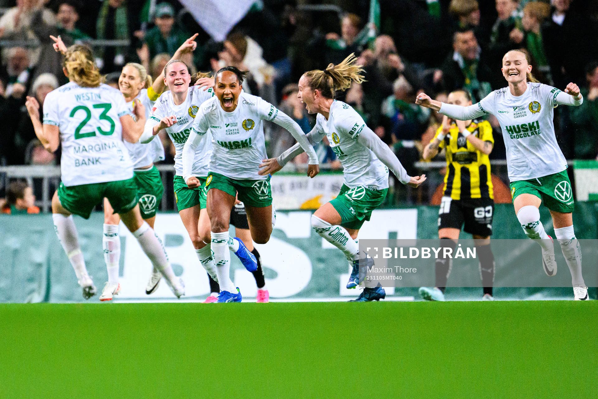 Hammarbys Madelen Janogy jublar