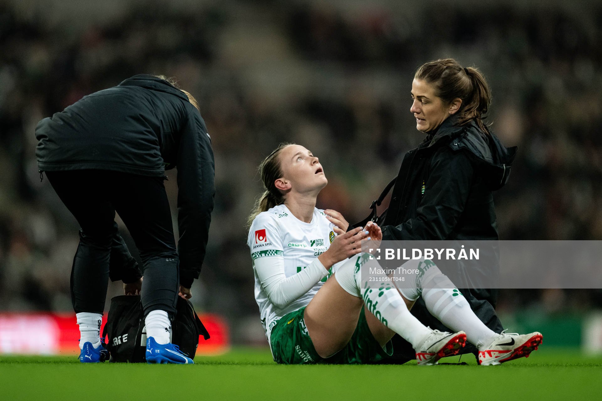 Hammarbys Matilda Vinberg har ont
