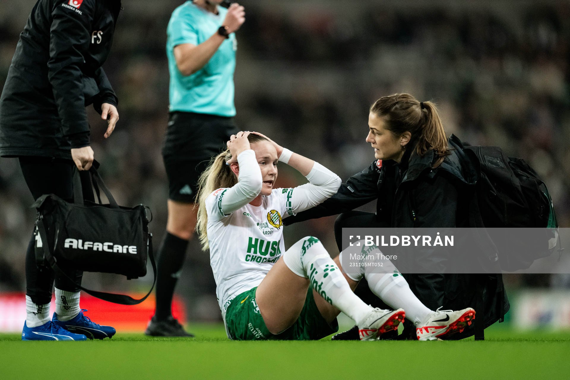 Hammarbys Matilda Vinberg har ont