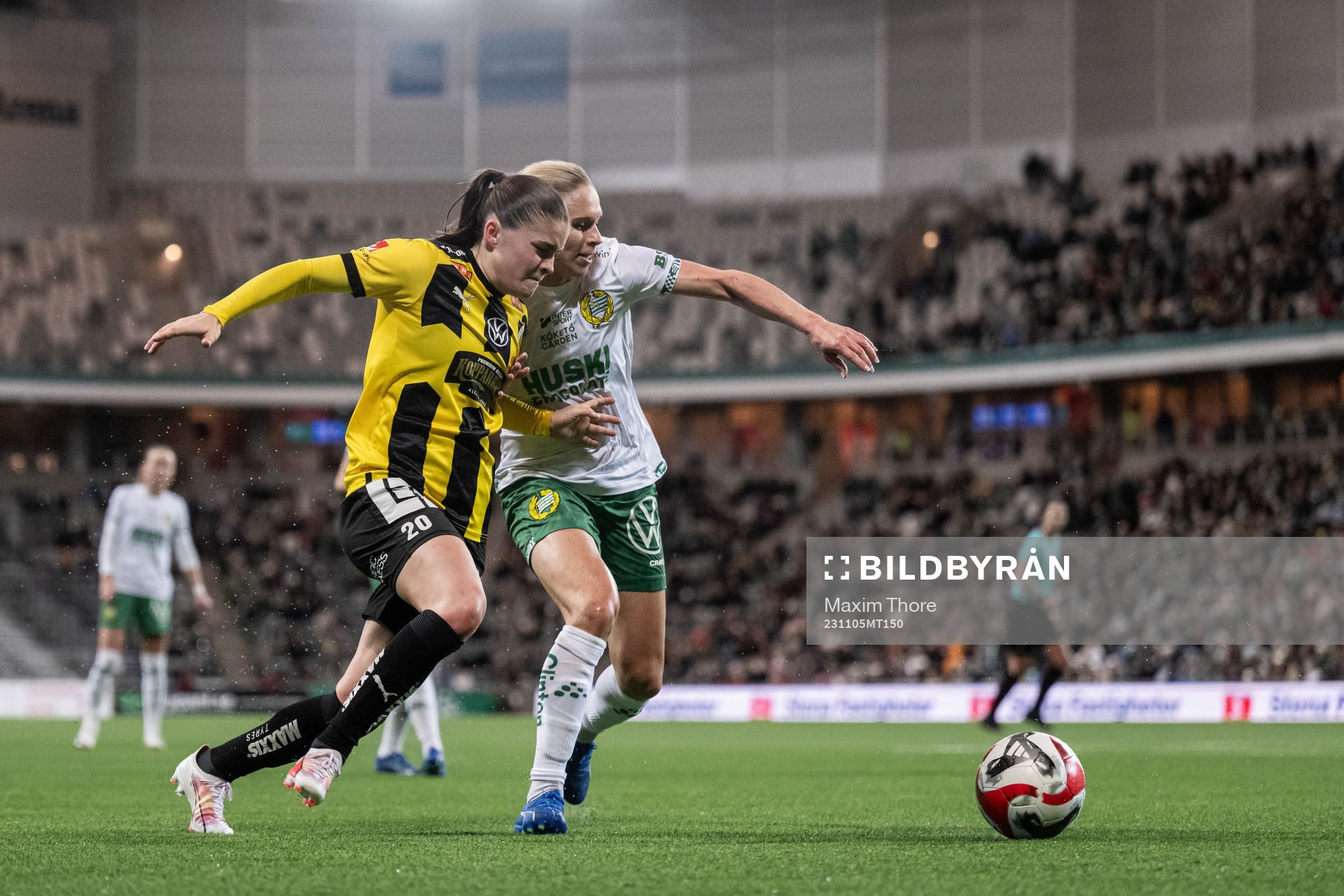Häckens Hanna Wijk och Hammarbys Jonna Andersson