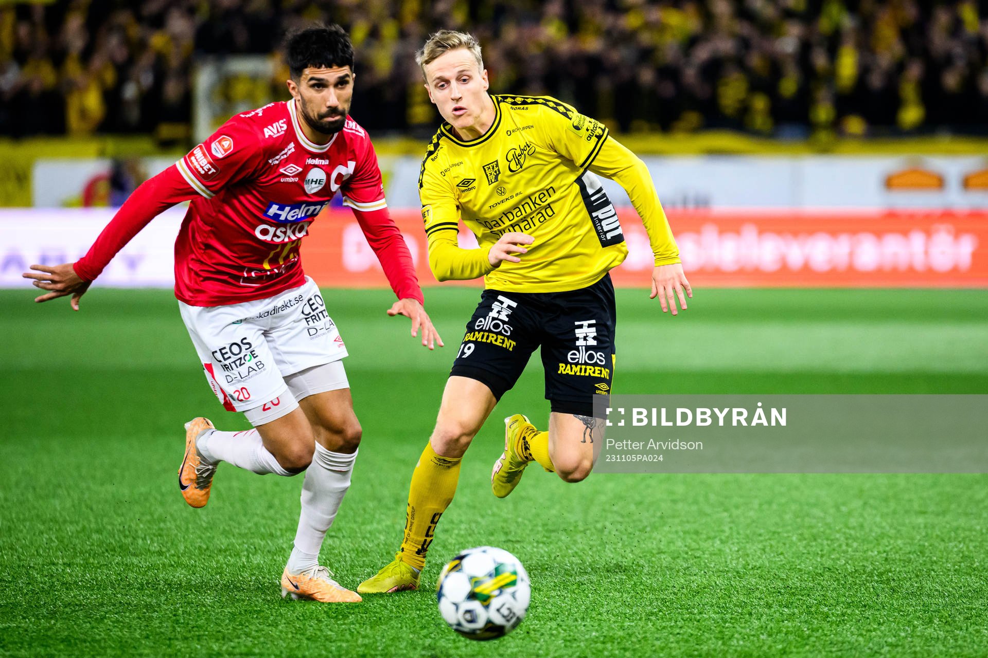 Degerfors Elyas Bouzaiene och Elfsborgs Jeppe Møldrup