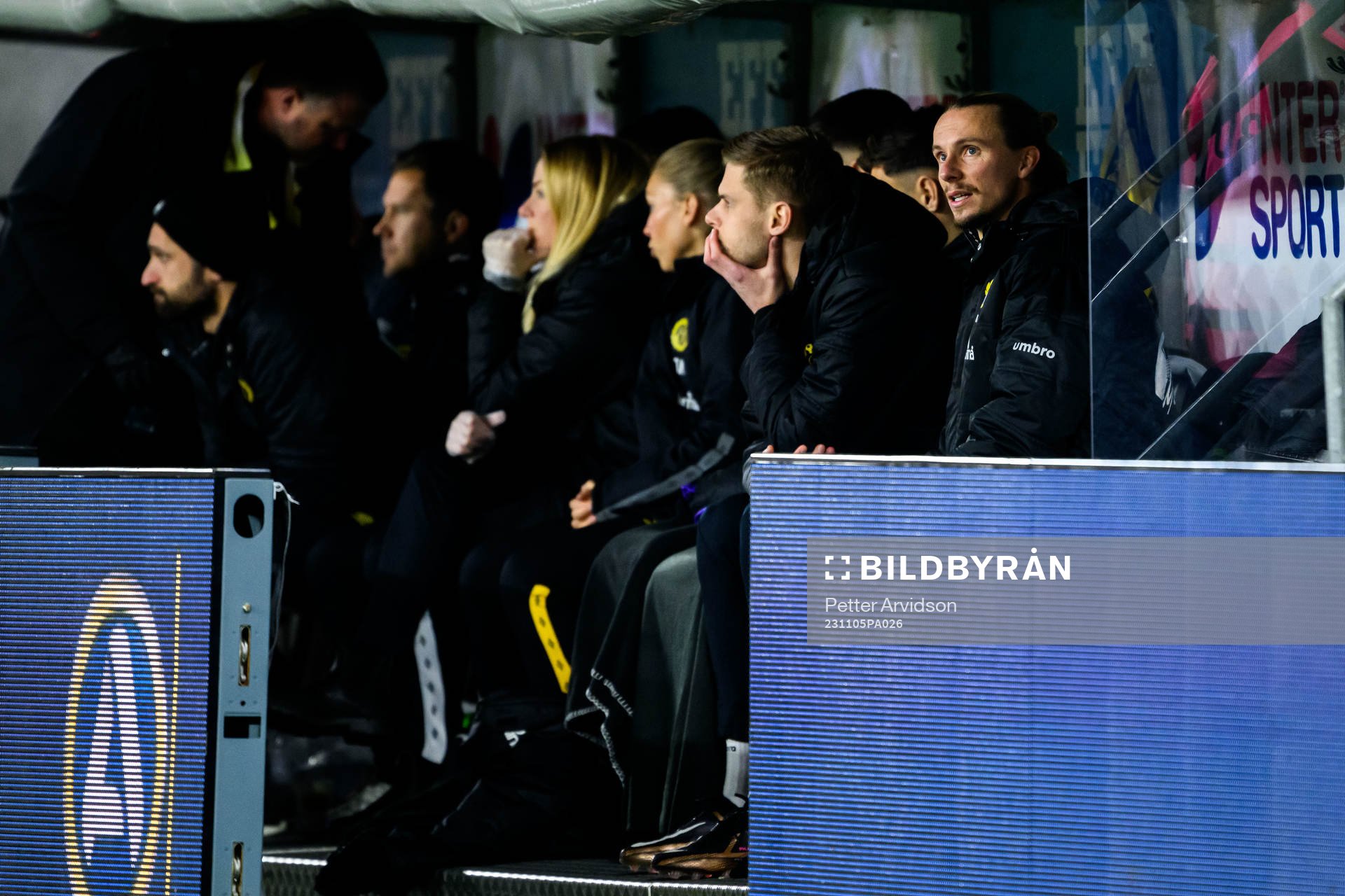 Elfsborgs Niklas Hult på bänken