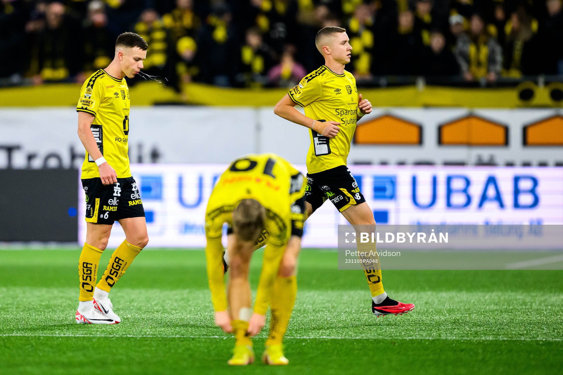Elfsborgs Andri Fannar Baldursson och Sebastian Holmen