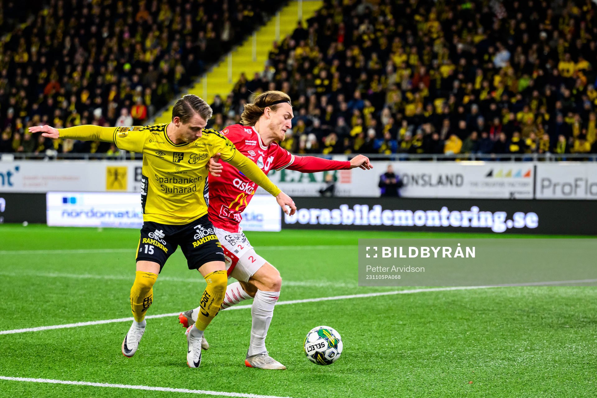 Elfsborgs Simon Hedlund och Degerfors Gustav Granath