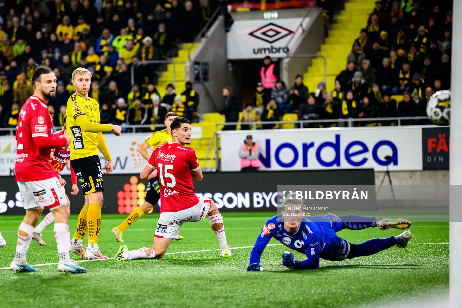 Degerfors Seid Korac och målvakt Sondre Lovseth Rossbach
