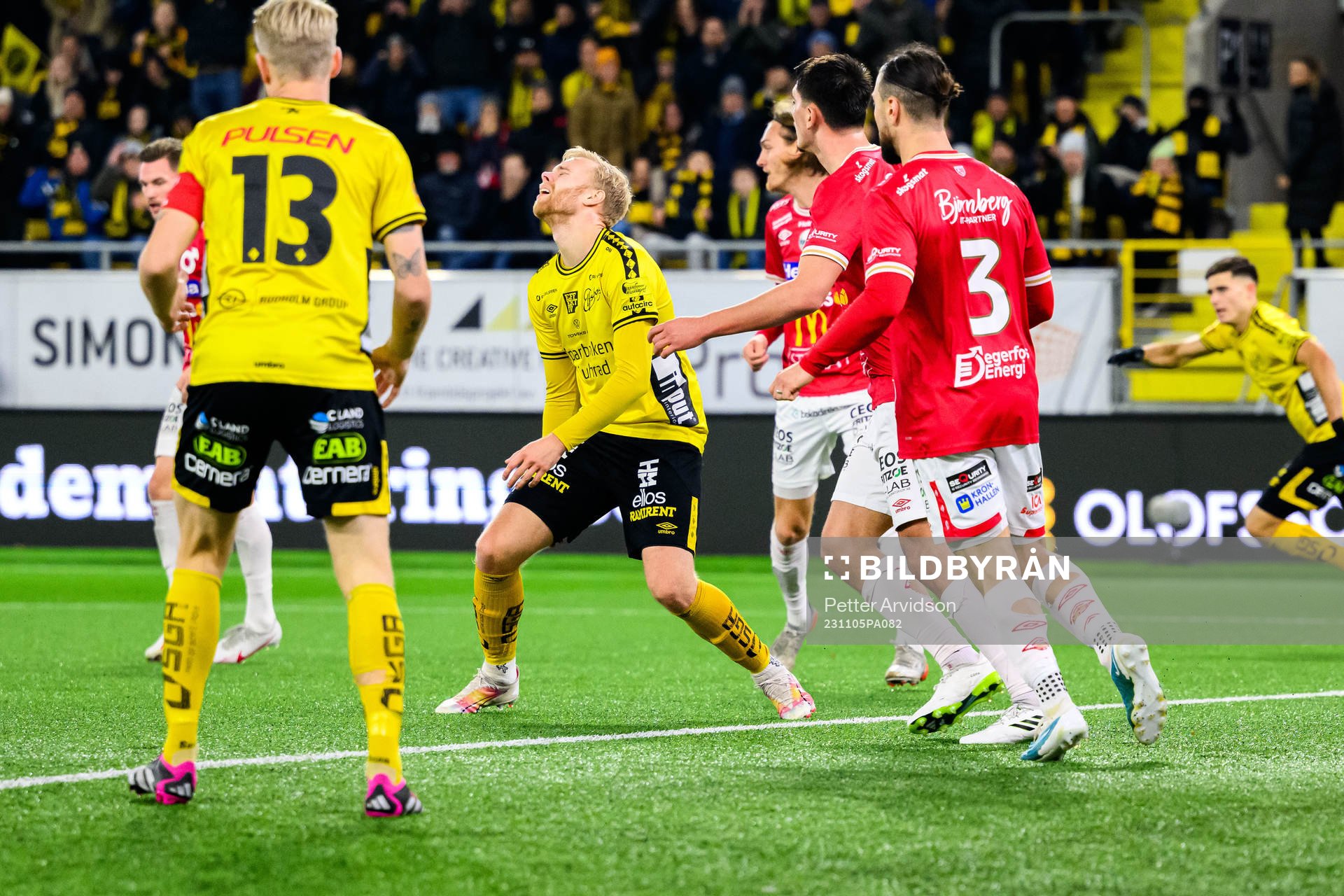 Elfsborgs Sveinn Guðjohnsen deppar