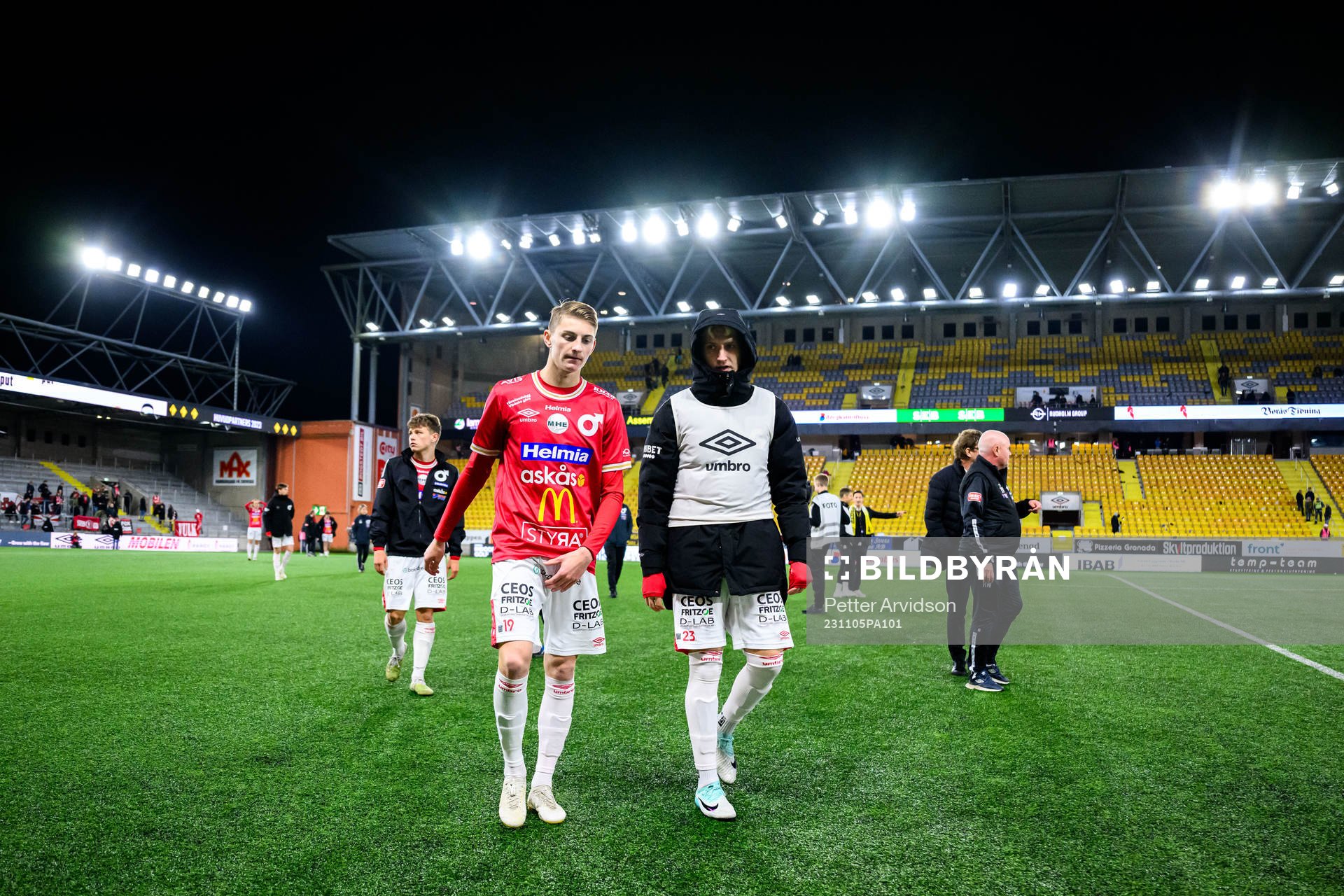 Degerfors Jamie Bichis och Alexander Heden Lindskog deppar