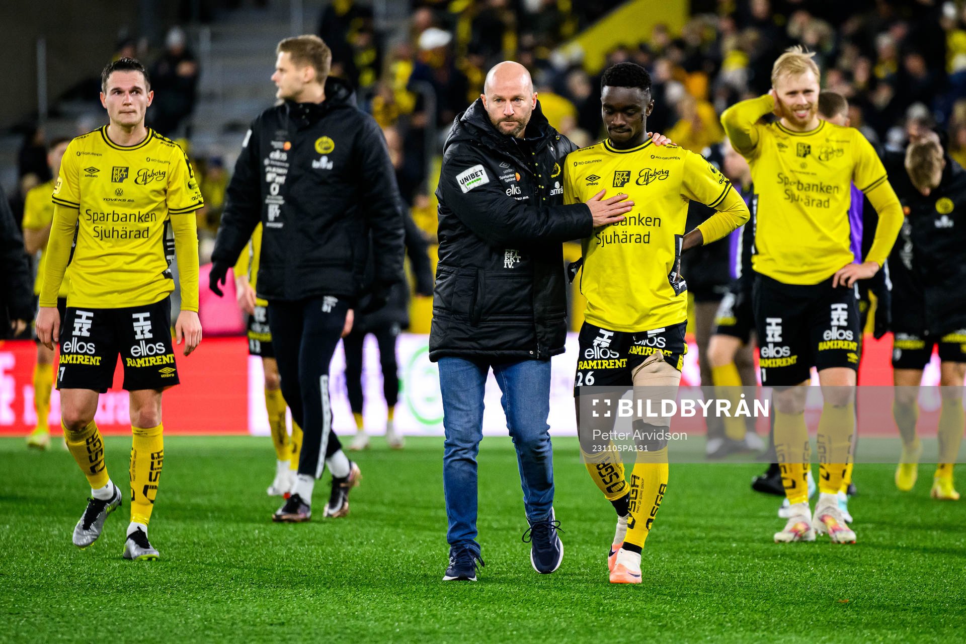 Elfsborgs Jens Jakob Dyhr Thomasen och Emmanuel Boateng