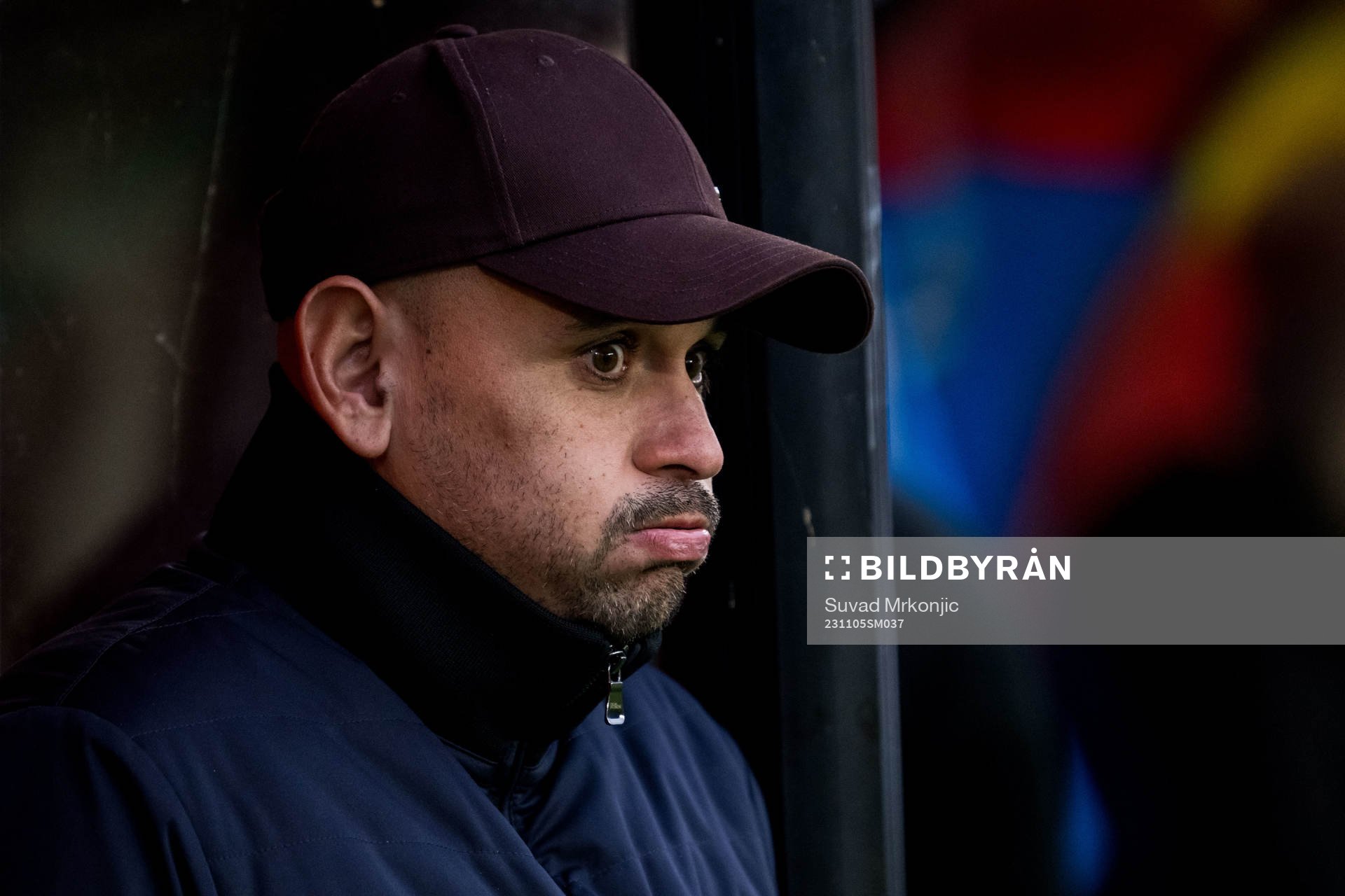 Djurgårdens tränare Marcelo Fernandez under fotbollsmatchen i Damallsvenskan mellan Växjö DFF och Djurgården den 5 november 2023 i Växjö.