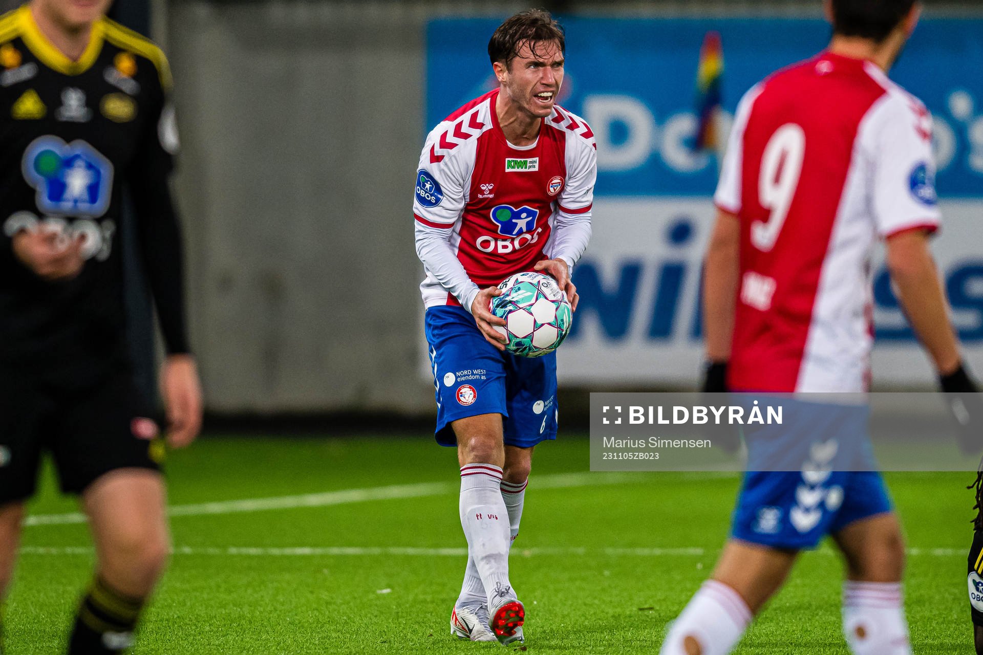 Remi-André Svindland of KFUM reacts during the OBOS-ligaen match between KFUM and Skeid on November 5, 2023 in Oslo.