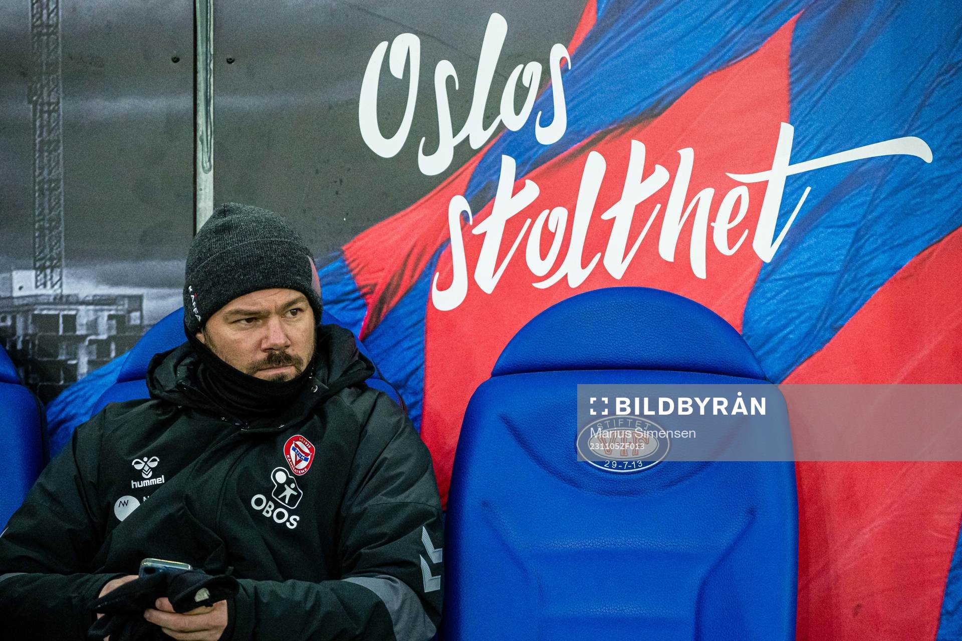 Daniel Fredheim Holm, assisant coach of KFUM, ahead of the OBOS-ligaen match between KFUM and Skeid on November 5, 2023 in Oslo.
