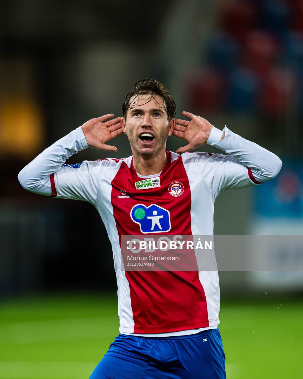 Remi-André Svindland of KFUM celebrates