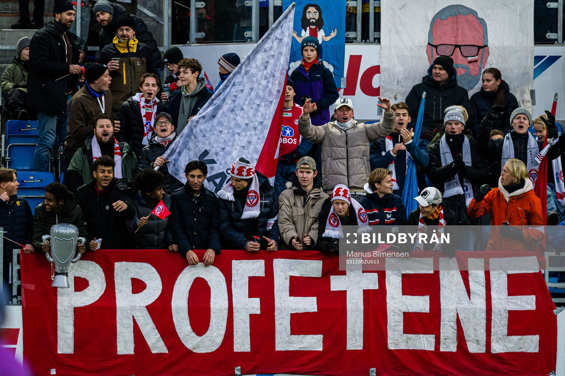 Spectators in the stands