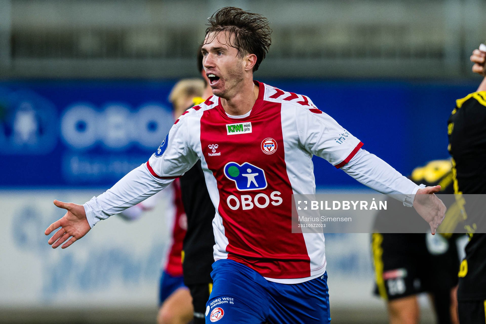 Remi-André Svindland of KFUM celebrates