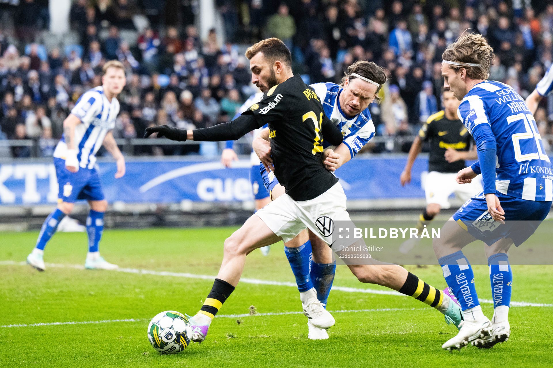 AIKs Ioannis Pittas och IFK Göteborgs Gustav Svensson