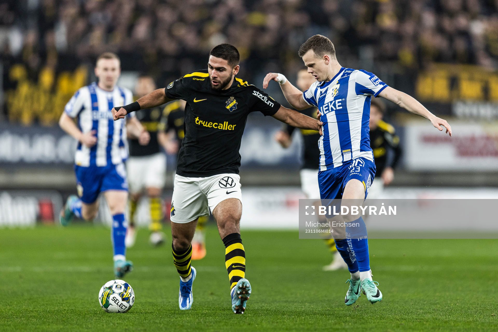 AIKs Omar Faraj och IFK Göteborgs Kolbeinn Thordarson