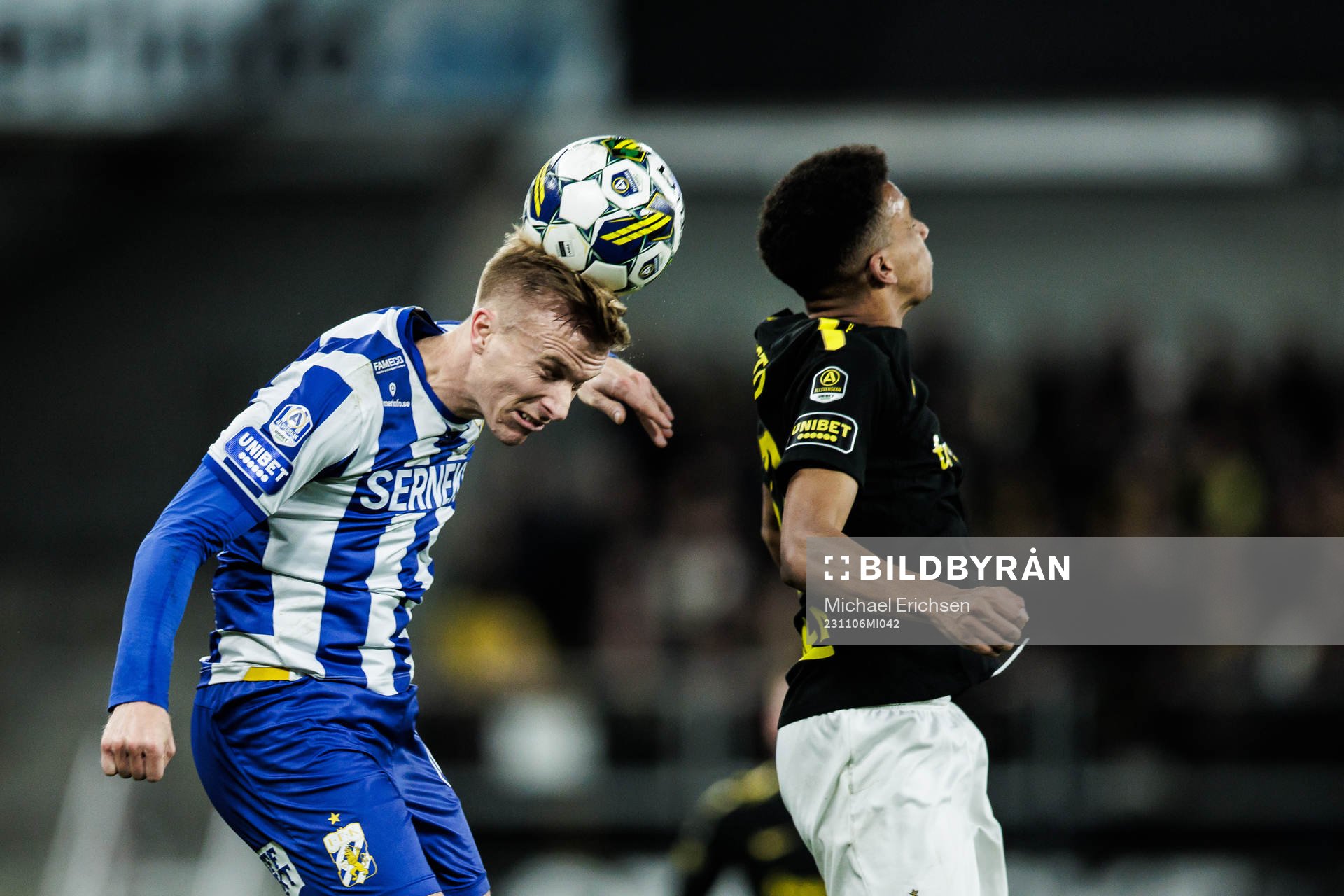 IFK Göteborgs Gustaf Norlin och AIKs Rui Modesto