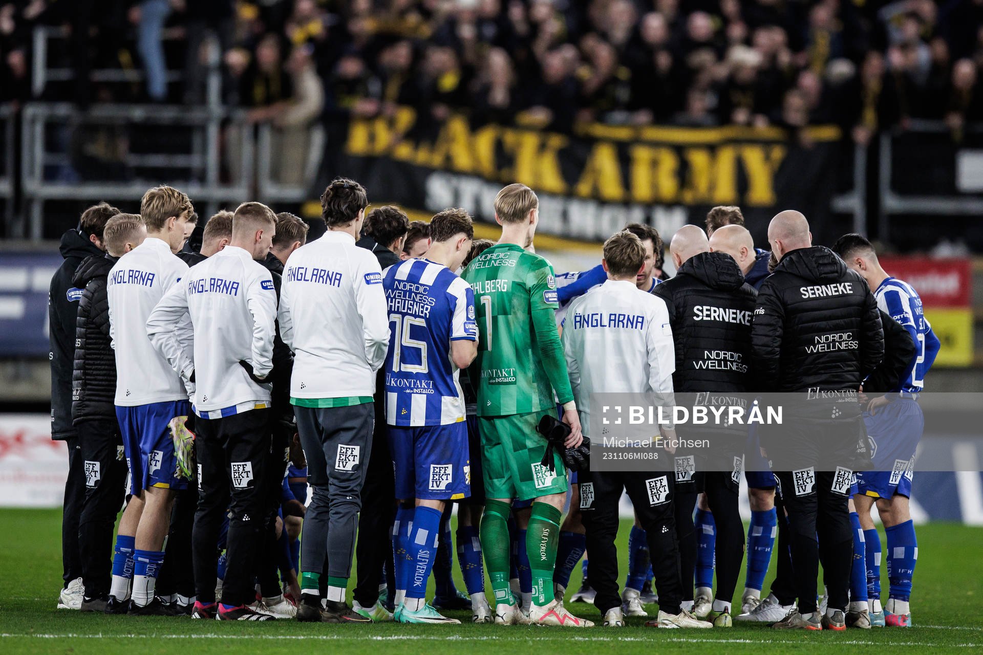 IFK Göteborgs spelare samlas