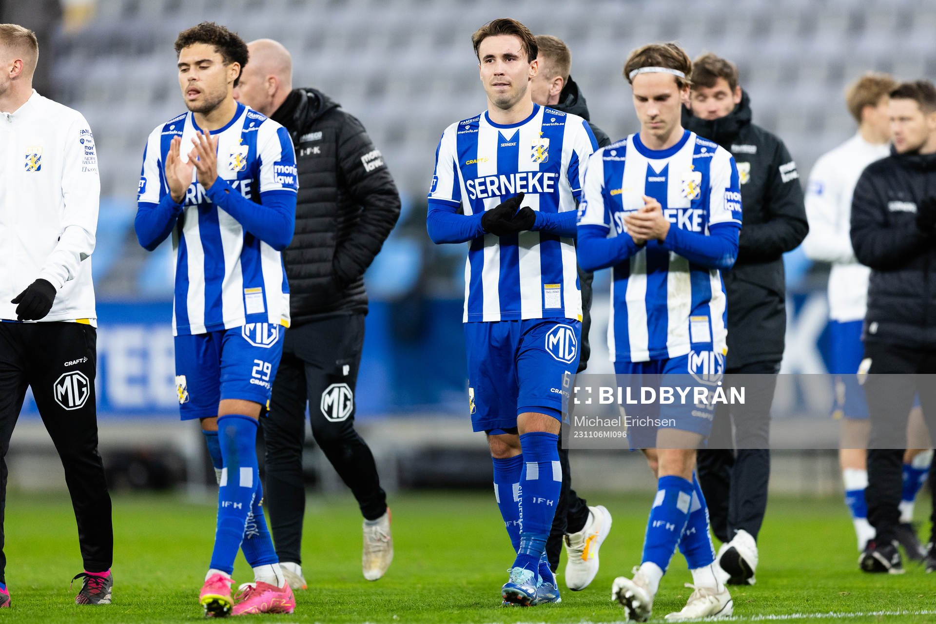 IFK Göteborgs Thomas Santos, Anders Trondsen och Lucas