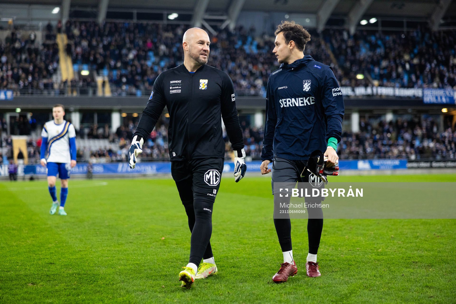 IFK Göteborgs målvaktstränare Lee Baxter och  målvakt