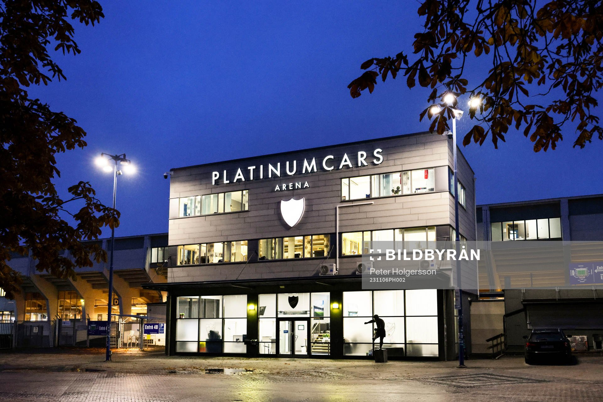Platinumcars Arena under fotbollsmatchen i Allsvenskan mellan IFK Norrköping och Varberg den 6 november 2023 i Norrköping. 