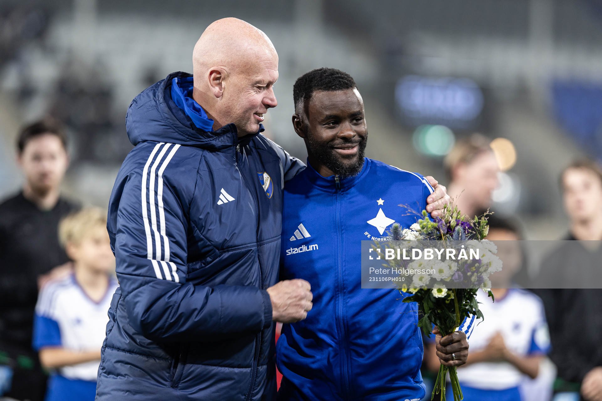 IFK Norrköpings sportchef Tony Martinsson och Maic Sema