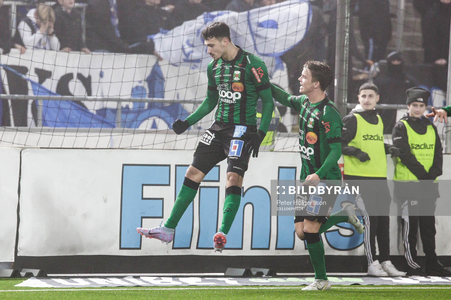 Varbergs Dion Krasniqi jublar