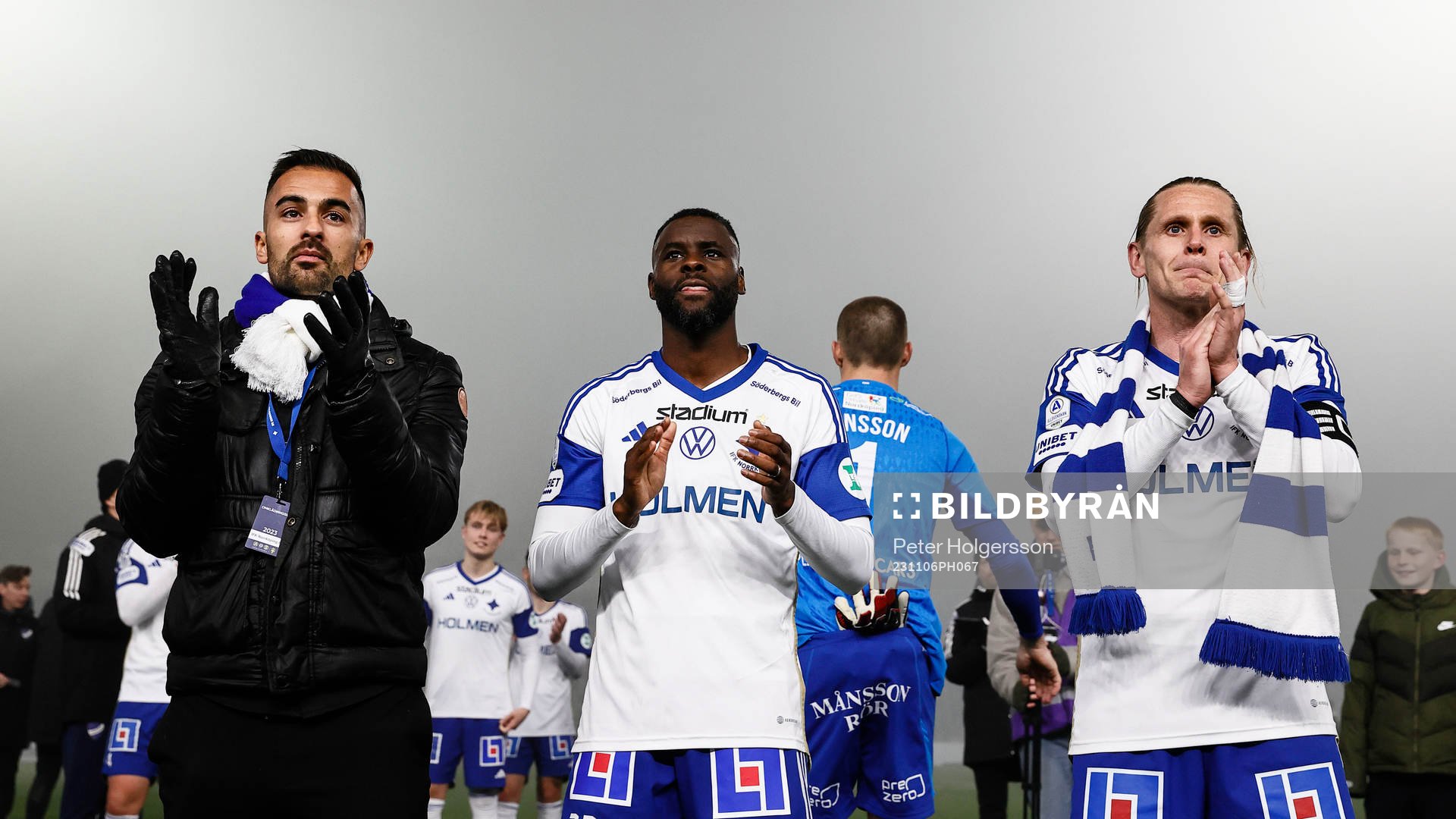 IFK Norrköpings Christopher Telo, Maic Sema och Ari Freyr
