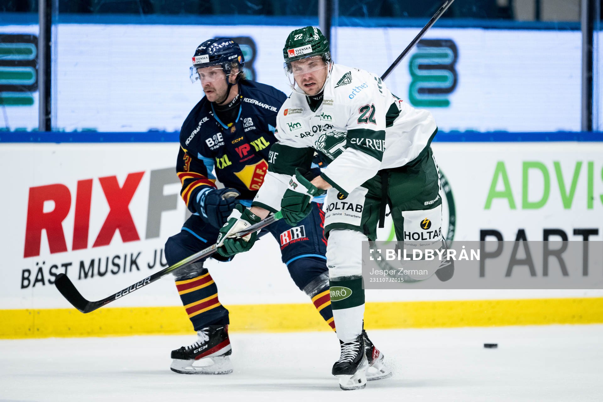 Djurgårdens Alexander Ytterell och Tingsryds Pontus