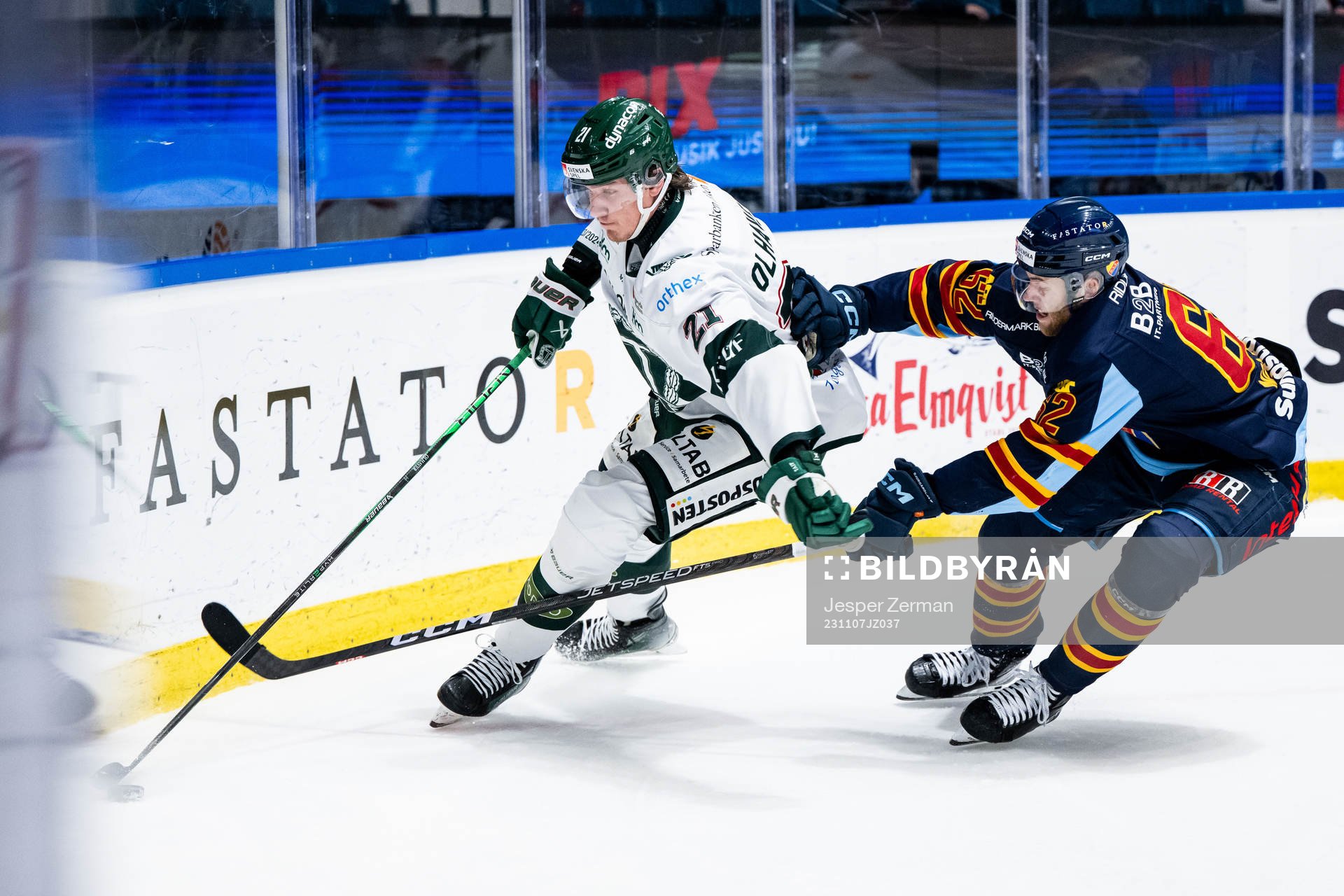 Tingsryds Gustav Olhaver och Djurgårdens Wiktor Nilsson