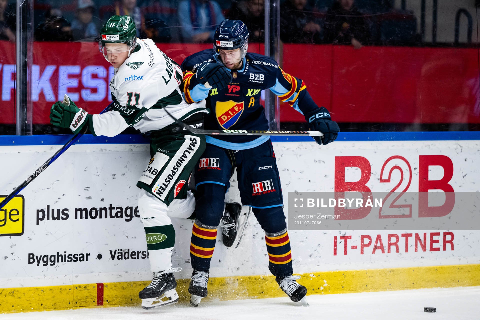 Tingsryds Lucas Lagerberg och Djurgårdens Wiktor Nilsson
