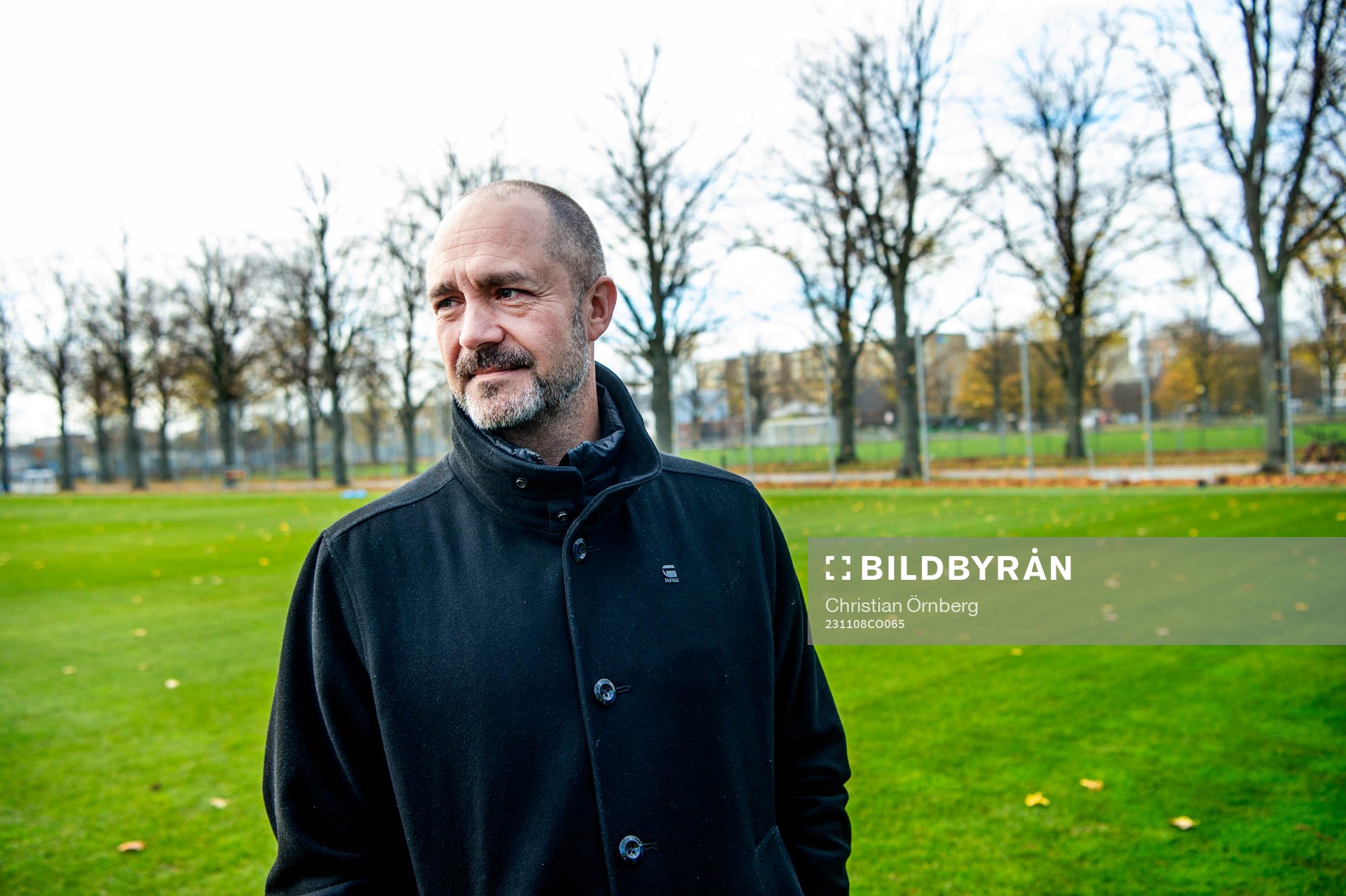 Malmö FFs säkerhetschef Peter Narbe under en träning med Malmö FF den 8 november 2023 i Malmö. 