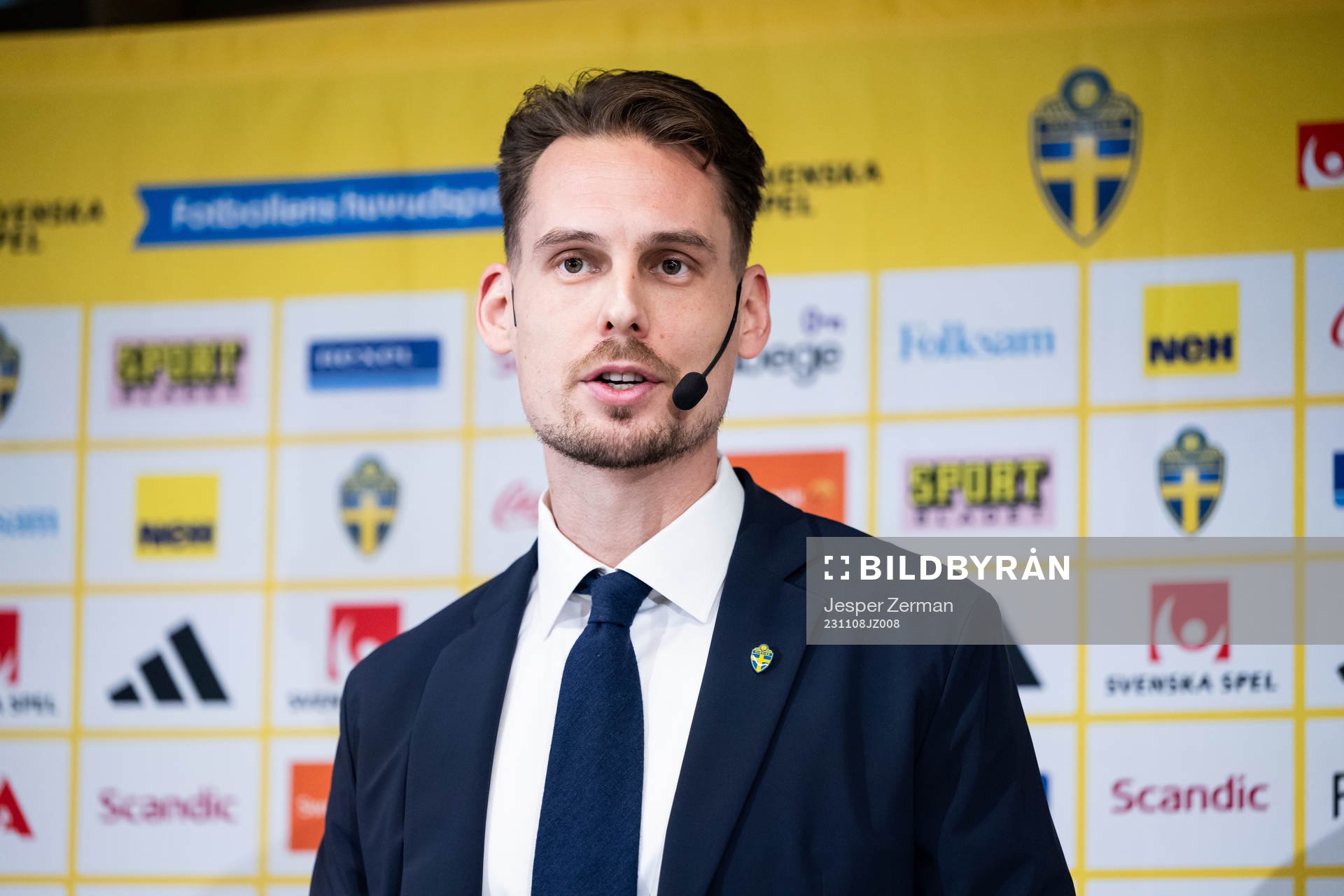 Daniel Bäckström, head coach of the Swedish under-21