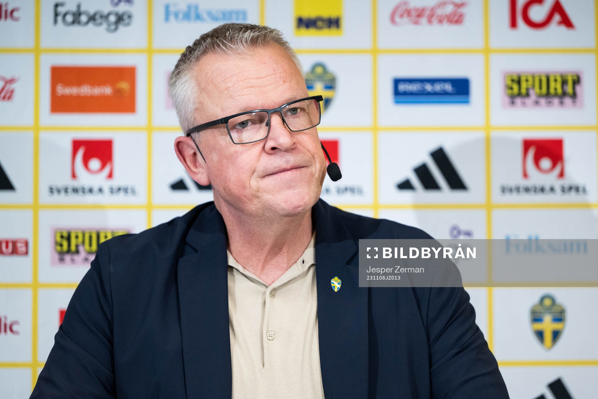 Janne Andersson, head coach of the Swedish men’s football