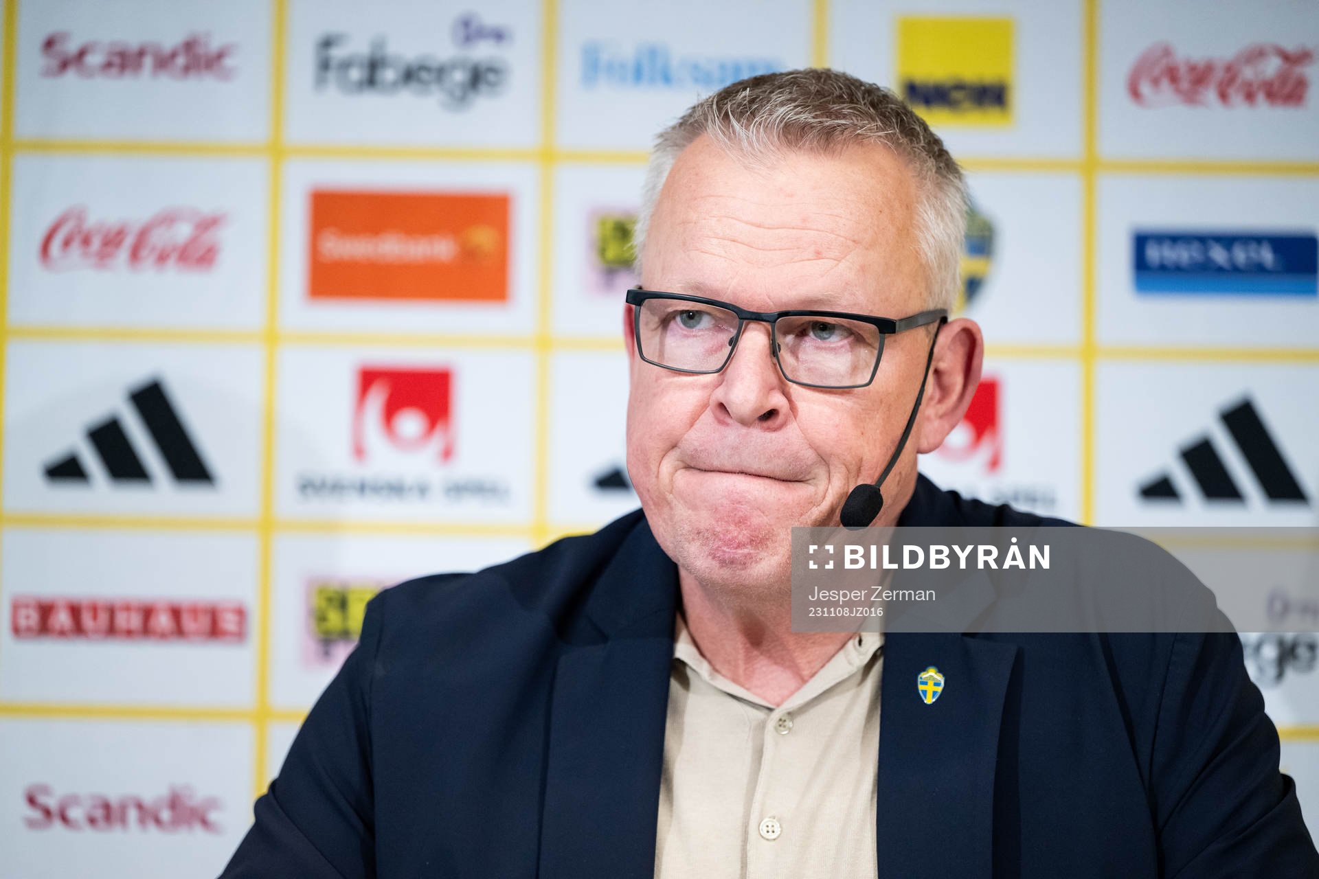 Janne Andersson, head coach of the Swedish men’s football