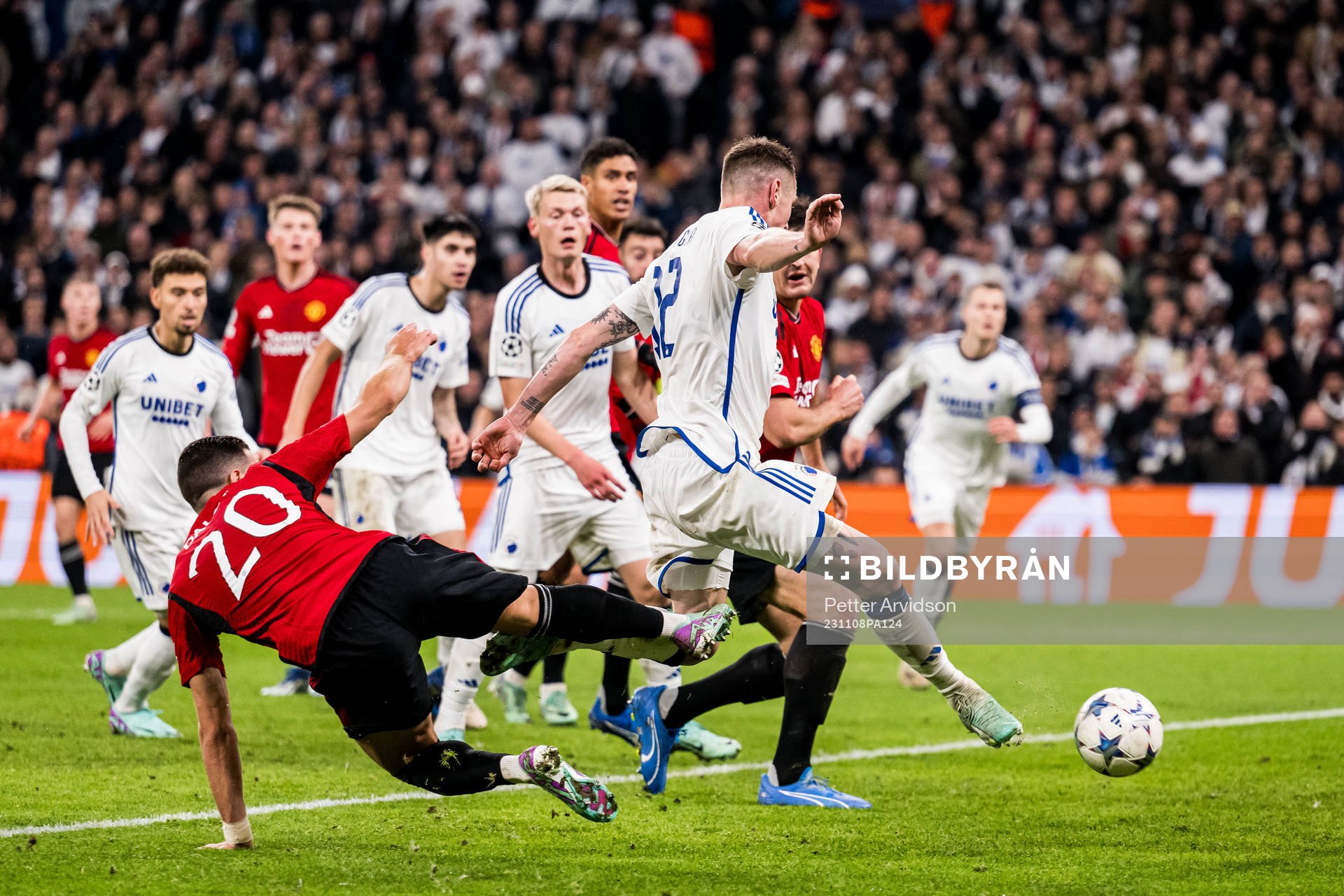 Lukas Lerager of FC Copenhagen scores the 3-3 goal