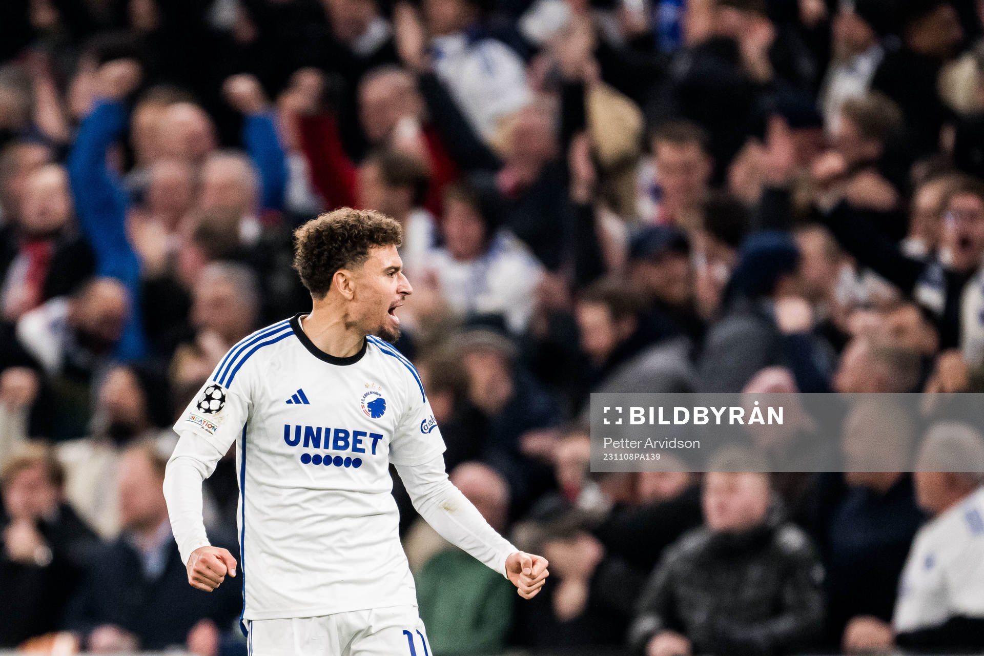 Jordan Larsson of FC Copenhagen celebrates