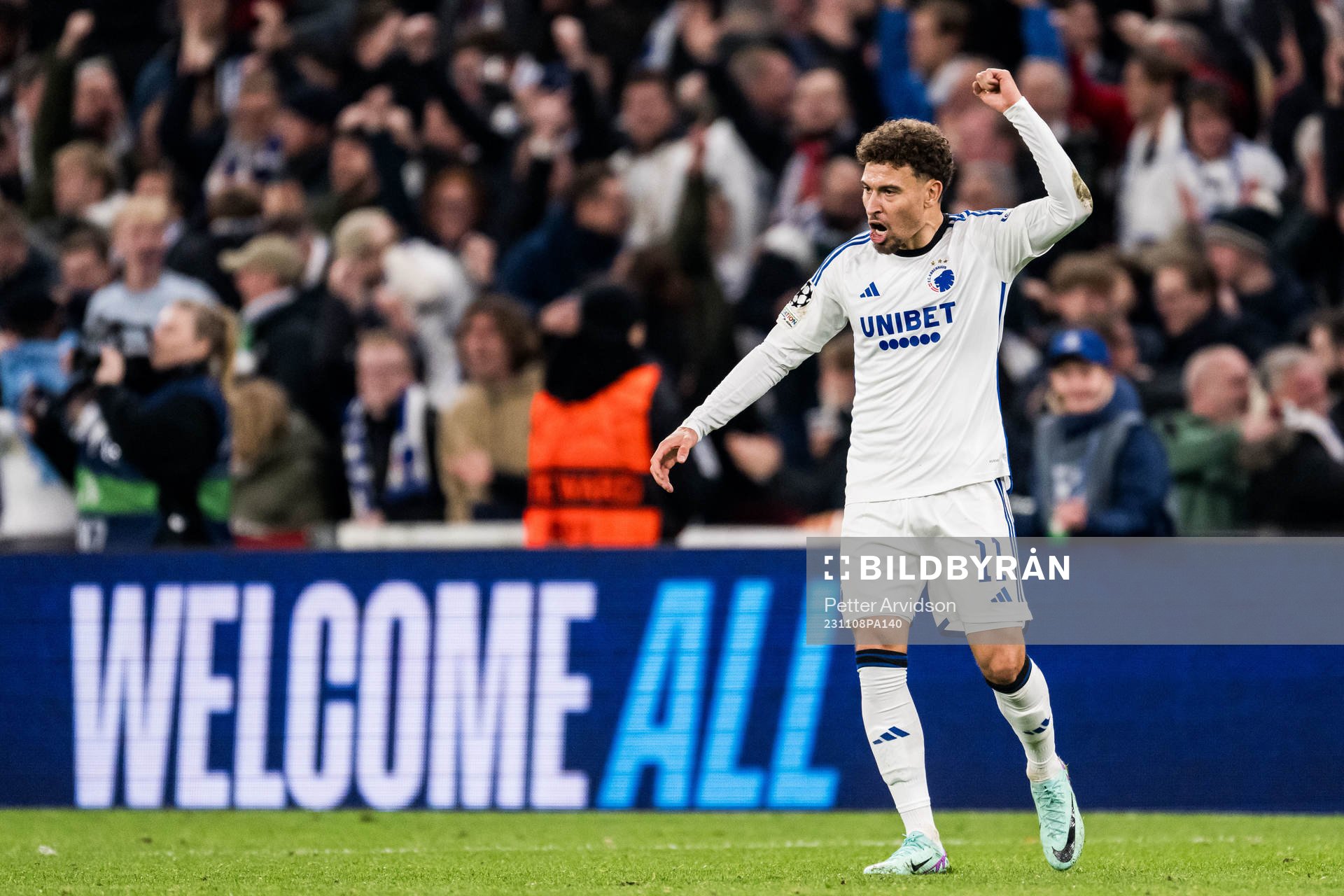 Jordan Larsson of FC Copenhagen celebrates