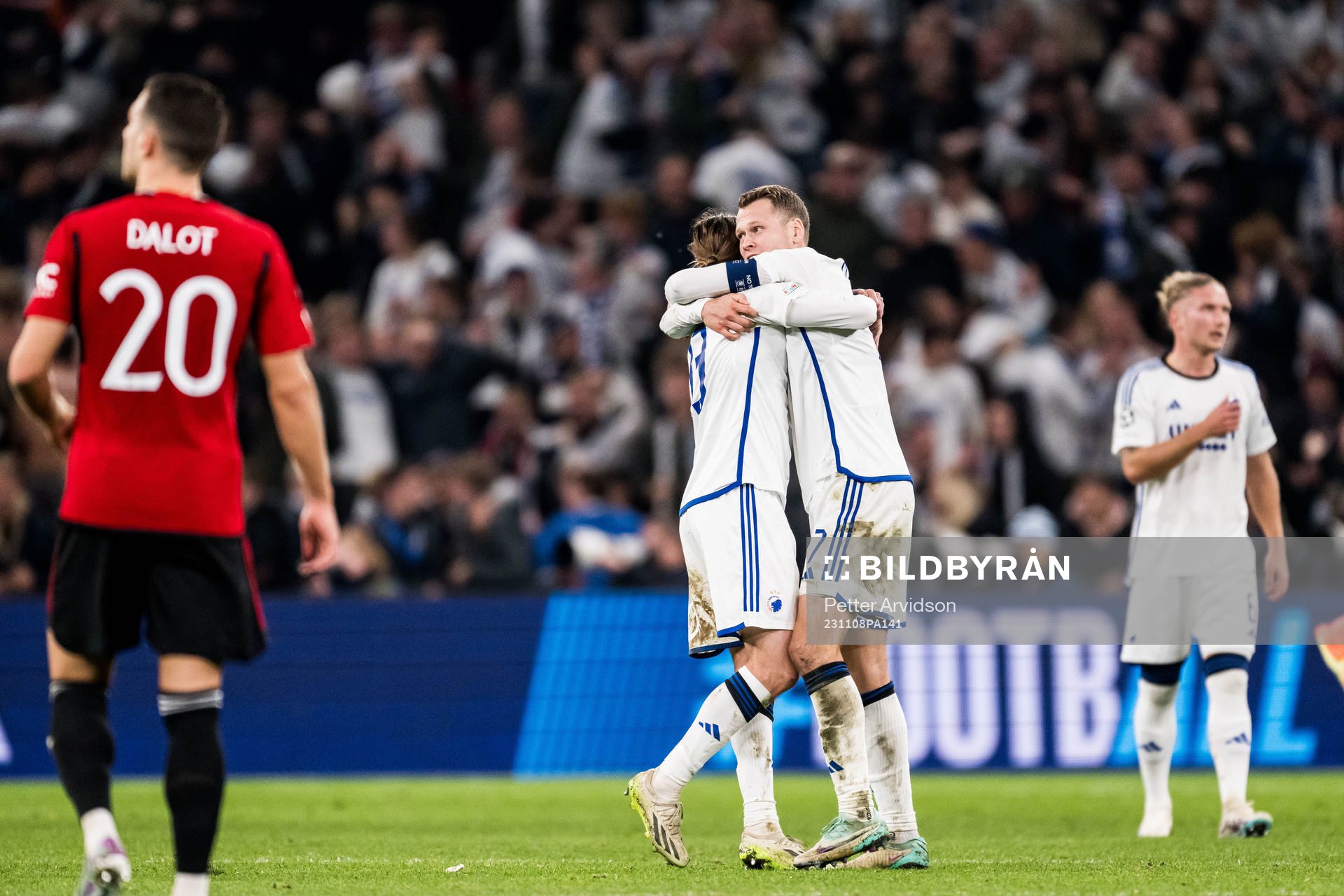 Rasmus Falk and Viktor Claesson of FC Copenhagen celebrates