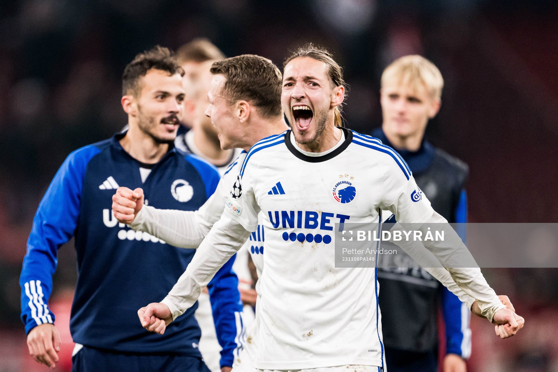Rasmus Falk of FC Copenhagen celebrates
