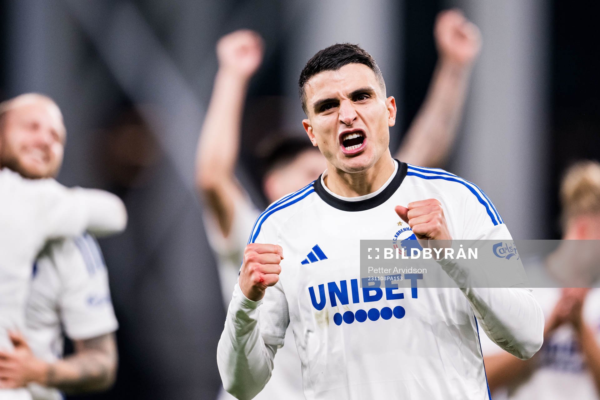 Mohamed Elyounoussi of FC Copenhagen celebrates