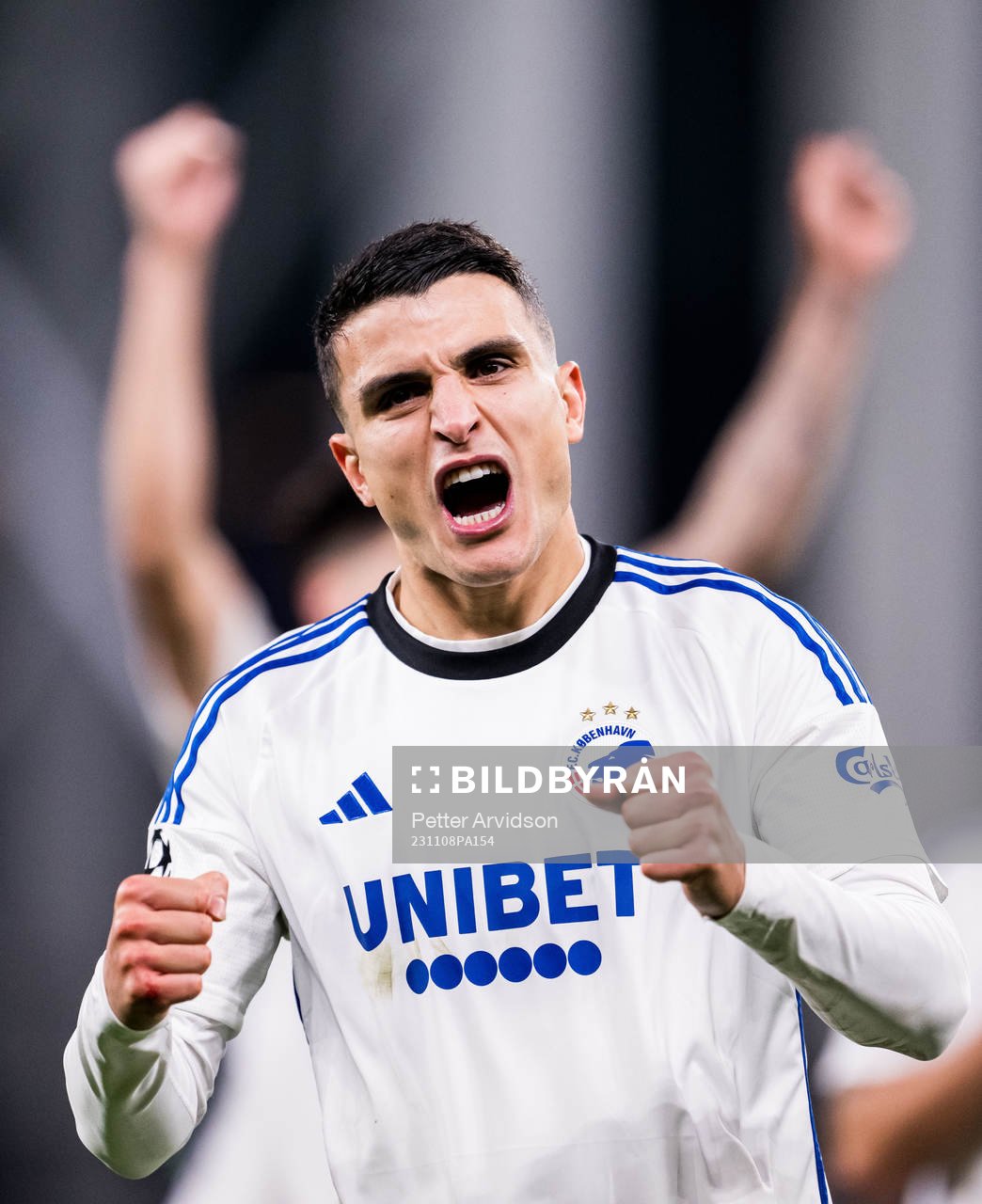 Mohamed Elyounoussi of FC Copenhagen celebrates